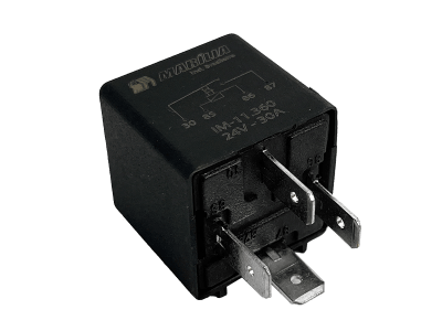 IM11360 RELAY DE CLAXON 4 TERMINALES NEGRO 24V MARILIA