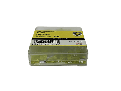 514820 CAJA DE FUSIBLE MINI UÑA 20A X50 FLÖSSER1