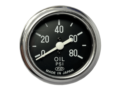 52SL 80PSI RELOJ DE PRESION ACEITE MECANICO DE 80 PSI JAPONES F.D
