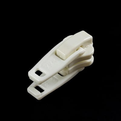 Carro Doble YKK Vislon #10 Plastico Blanco