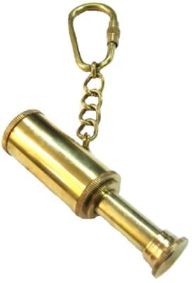 Llavero Telescopio Bronce 