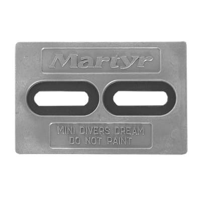 Anodo Placa Rectangular Mini Divers Dream Aluminio