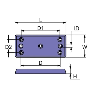 Anodo Casco A30 Aluminio