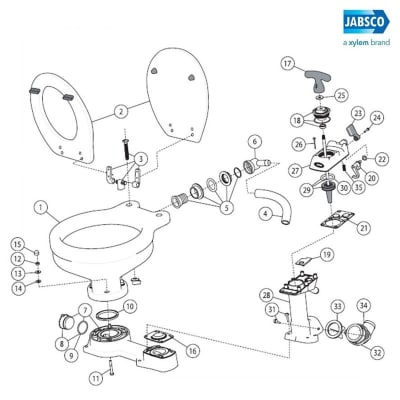 Bomba Jabsco Baño Manual 29040-3000