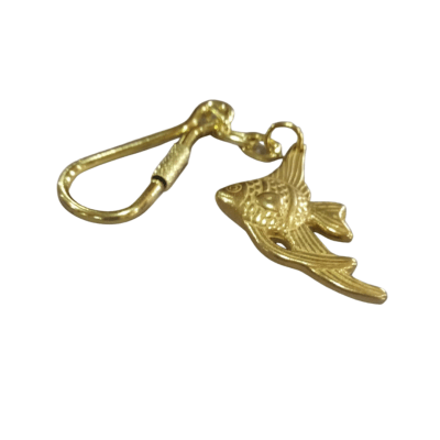 Llavero pez tropical bronce