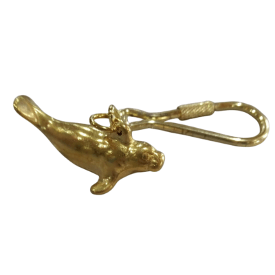 Llavero lobo marino bronce