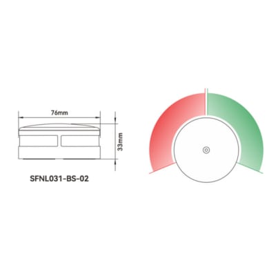 Luz Bicolor 10-30V 1.7W SEAFLO