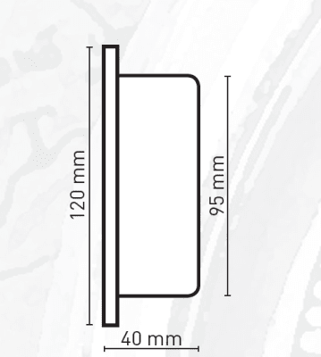Reloj Minuto Silencio 120x95 mm