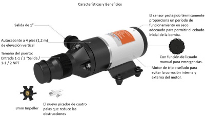 Bomba Maceradora Seaflo 24V 