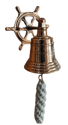 Campana Bronce con Rueda de Timon Chica