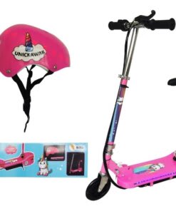 SCOOTER ELECTRICO ROSADO 2 EN 1 C/ASIENTO Y CASCO C/LUZ IB-SE302 SCOOTER ELECTRICO ROSADO 2 EN 1 C/ASIENTO Y CASCO C/LUZ IB-SE302
