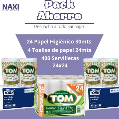 Pack Ahorro (24Ph + 4Tp 23metros + 2 Serv tork)