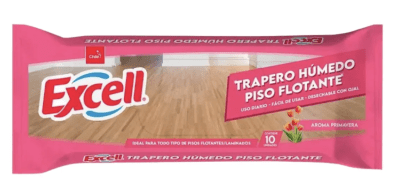 Traperos Húmedos desechables 10un, Excell Piso Flotante