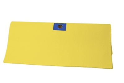 Trapero amarillo multiuso con ojal 50*50