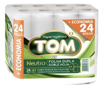 24 Rollos Papel Higiénico Tom 30mtrs