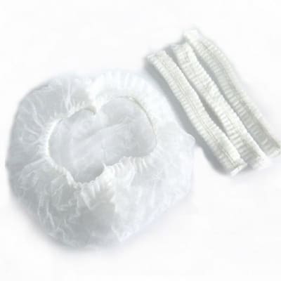 Gorro desechables blancos (cofia) 100un