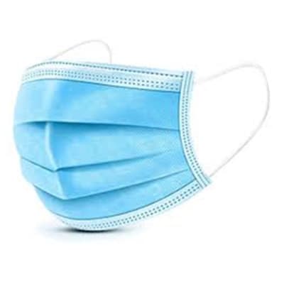 Mascarillas 3 pliegues celeste caja 50un