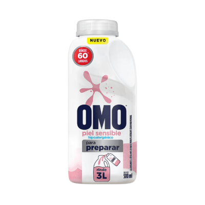 Detergente Líquido para Diluir Hipoalergénico. Omo