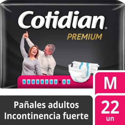 Pañal Premium M 22 unidades, Cotidian