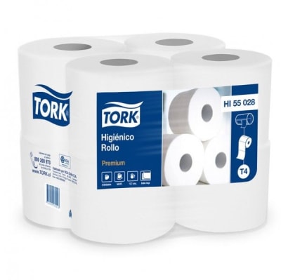 Pack Papel Higiénico Tork 50mts 8 rollos