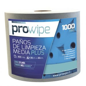 Rollo wipes Jumbo  30x30 1000 paños