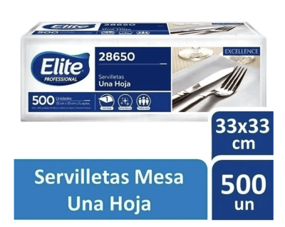 Servilleta de Mesa 500un Elite