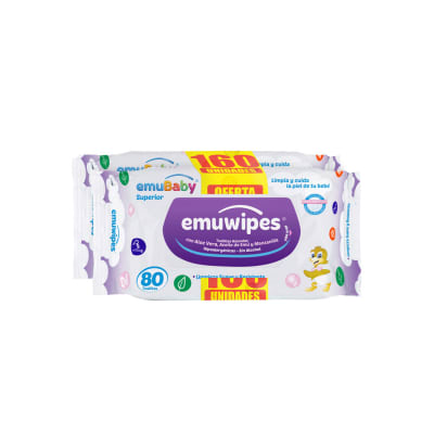 Toallas Humedas Emuwipes 2x80un