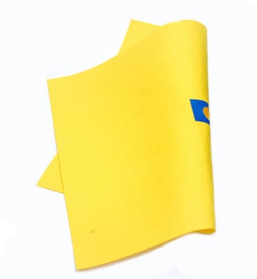 Trapero amarillo multiuso con ojal 50*70