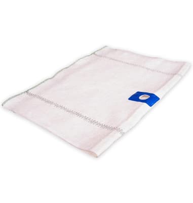 Trapero algodón con ojal blanco 50*50