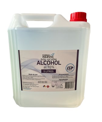 Alcohol 70% 5 litros farmaparvic ISP