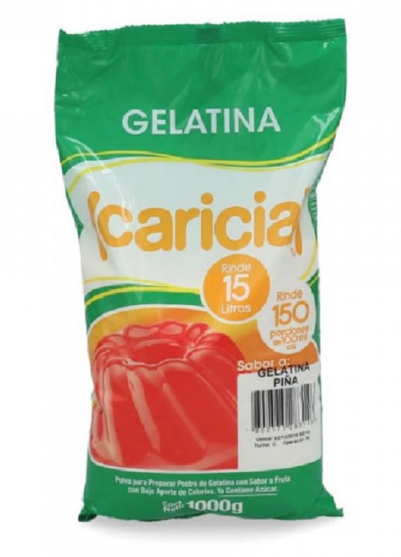 JALEA SABOR PIÑA MARCA CARICIA (1 KG) | Socomarca