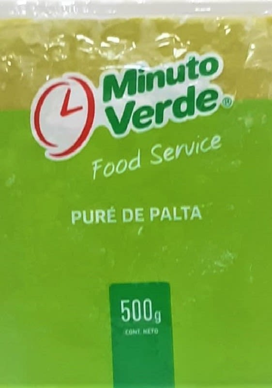 PURE DE PALTA CONGELADA MINUTO VERDE (500 GRS) | Socomarca