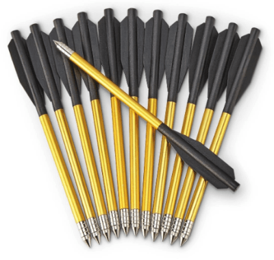 SET 12 FLECHAS ALUMINIO 6.5 PULGADAS