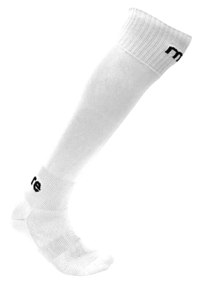 MEDIAS FUTBOL LISA MITRE BLANCAS CON NEGRO