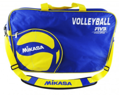 BOLSO MIKASA AZUL AMARILLO 6 BALONES