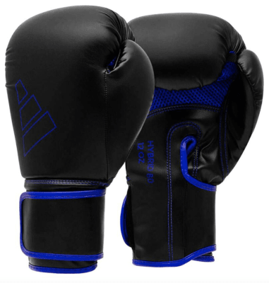 GUANTE BOX ADIDAS HYBRID 80 NEGRO AZUL