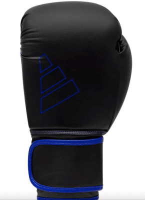 GUANTE BOX ADIDAS HYBRID 80 NEGRO AZUL