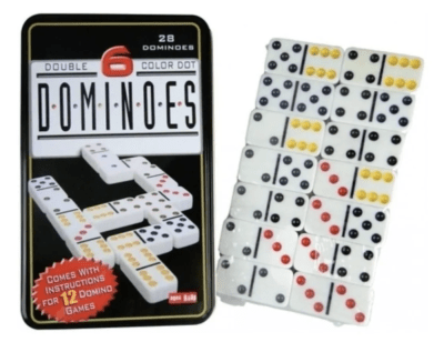 DOMINO CAJA METALICA