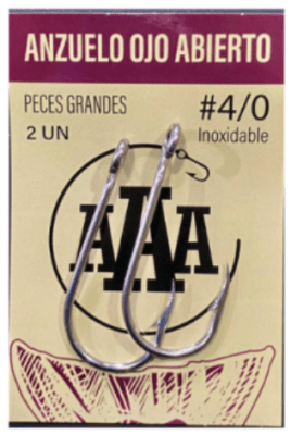 ANZUELO OJO ABIERTO AAA 2 UND