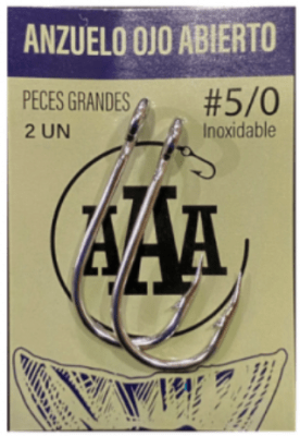 ANZUELO OJO ABIERTO AAA 2 UND