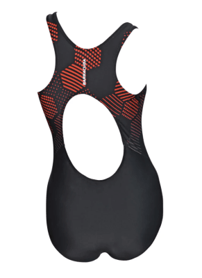 TRAJEBAÑO MUJER FLAWLESS NEGRO ROJO