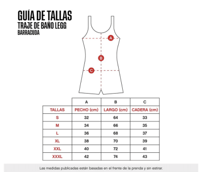 TRAJE BAÑO BARRACUDA LEGG NEGRO