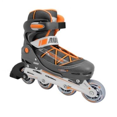 PATIN RIDER NEGRO NARANJO