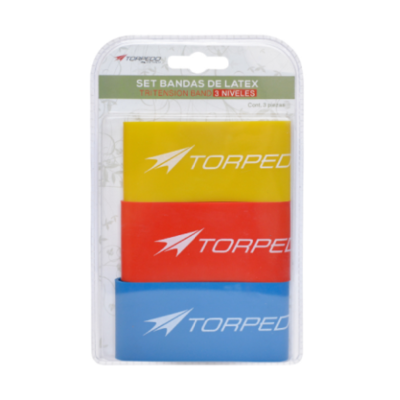 SET 3 BANDAS ELASTICAS TORPEDO