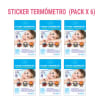 PACK STICKER TERMÓMETRO KIDS - 6 UN.1