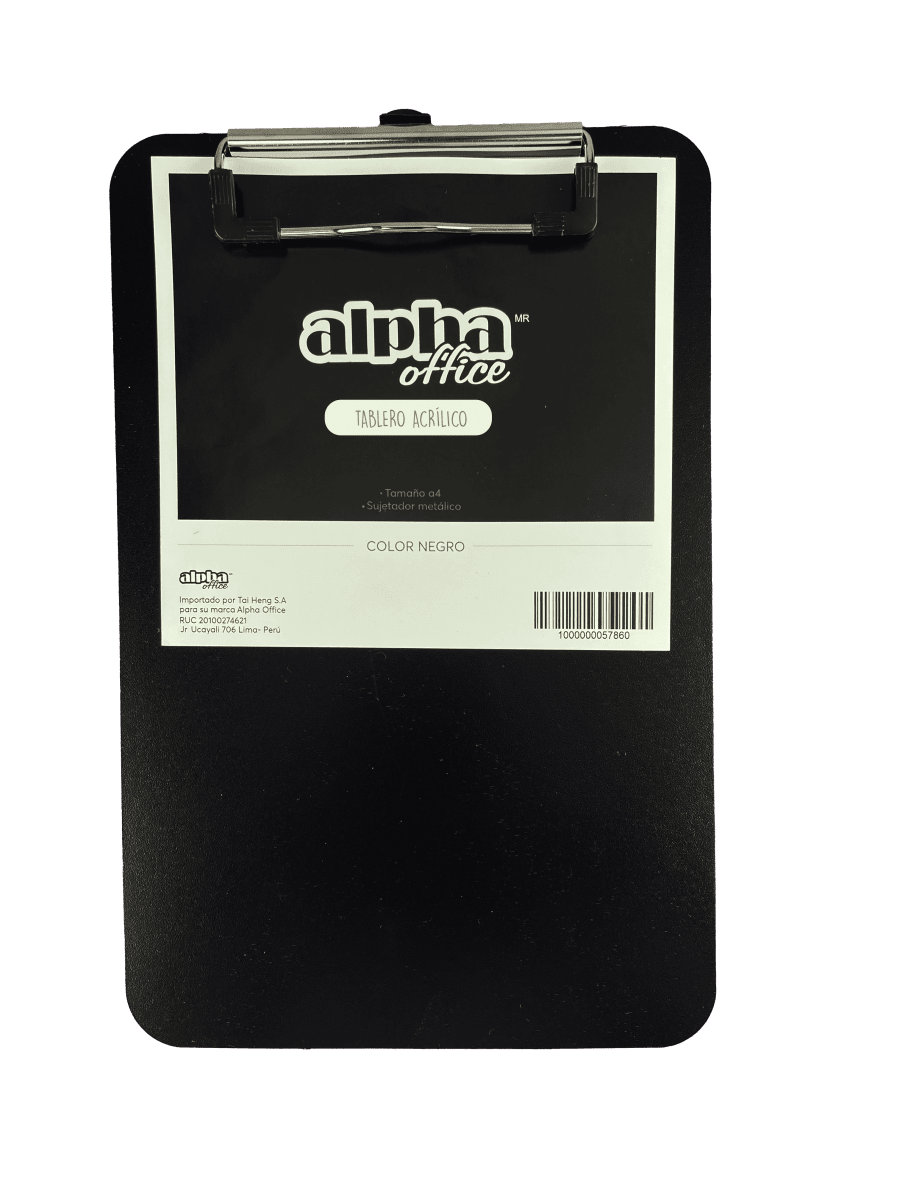 TABLERO ACRILICO A4 AZUL Tai Heng