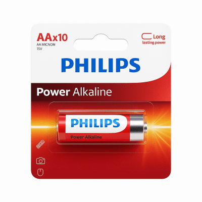 Pila Alcalina Philips 1.5V 1un. AA
