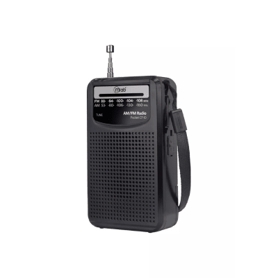 OLD--Radio Retro Mlab Pocket CF10 AM/FM AUX Negro