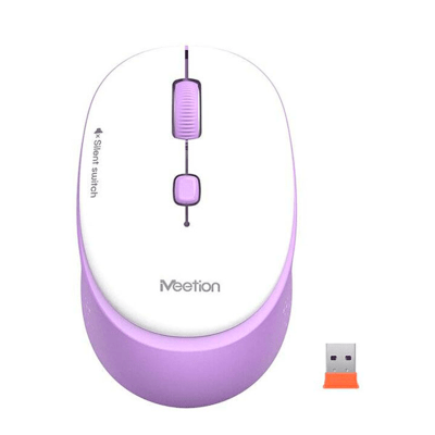 Mouse Inalámbrico Meetion R571 Silencioso Lila