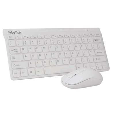 Kit Teclado y Mouse Inalámbrico Meetion Mini4000 Blanco
